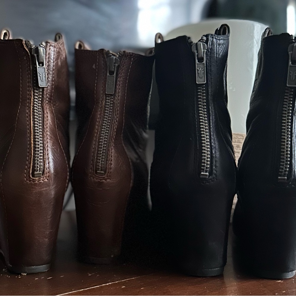 Frye Carson Wedge Bootie - Picture 2 of 4